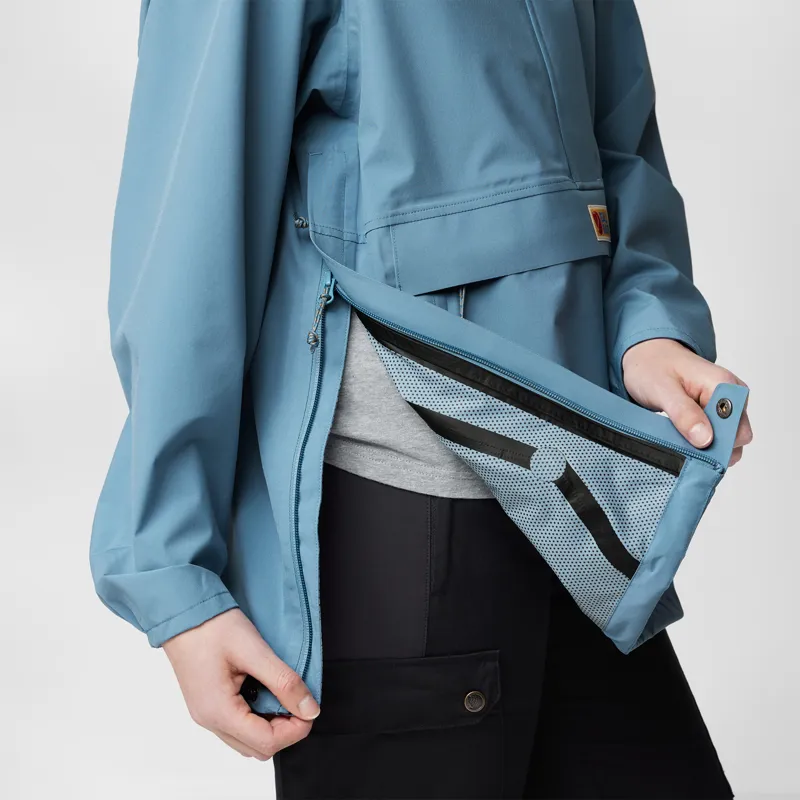 Fjallraven Vardag Hydratic Waterproof Anorak Womens in Black-5